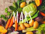 Fruits et légumes du mois de mars & cure detox de printemps