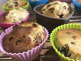 Muffins moelleux chocolat blanc & cranberries [aussi pour Vegan]