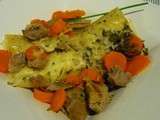 Cannellonis farcis au Sauté de Veau aux carottes