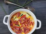 Clafoutis Courgette Chorizo