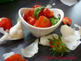 Salade de Tomates Cerises et De Fraises au Basilic, Sauce Soja