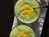 Soupe glacee Concombre et Courgette Au Curcuma