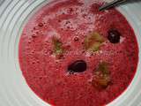 Soupe Griottes Rhubarbe