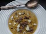 Soupe Poireaux Rutabaga à l'Agneau et à La Mozzarella