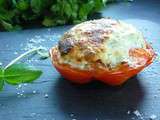 Tomates soufflees Ricotta Basilic Parmesan