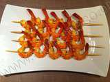 Brochettes de crevettes Asiatiques