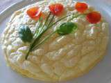 Omelette soufflée florale