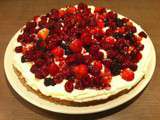 Tarte chantilly fruits rouges