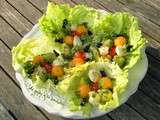 Salade de billes multicolores au sésame