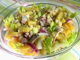 Salade parmentière aux harengs et aux céleris