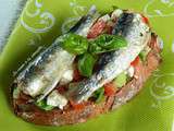 Tartines aux sardines