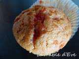Muffin au lait de coco et pralines roses