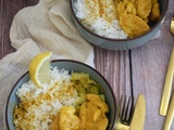 Aiguillettes de poulet sauce au curry