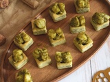 Bouchées feuilletées pétoncles et pesto