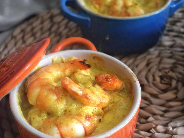 Recettes de Sauce au curry et Crevettes