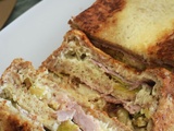 Croque cake jambon poireaux