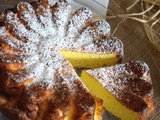 Gâteau léger à la noix de coco et son coulis de mangue