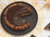 Moelleux à la compote de pommes et sa ganache au chocolat