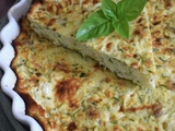 Quiche sans pâte aux courgettes et au chèvre