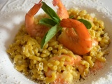 Risotto de coquillettes aux crevettes