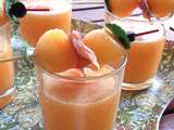 Soupe froide de melon en verrine