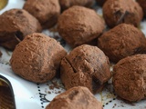 Truffes au chocolat et au sésame noir