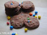 Cookies chocolat et m&m's