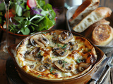 Clafoutis de champignons à la crème : Recette facile et savoureuse