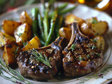 Côtelettes d’agneau au romarin : Recette facile et savoureuse