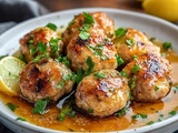 Découvrez l’Explosion de Saveurs : Recette Incontournable de Boulettes de Poulet au Citron