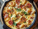 Découvrez l’Irrésistible Gratin de Pommes de Terre et Chorizo : Un Véritable Festival de Saveurs à la Maison