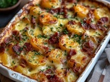 Découvrez le Secret d’un Gratin Irrésistible de Pommes de Terre au Chorizo – Recette Gourmet Facile et Conviviale