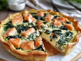 Délicieuse Tarte Saumon et Épinards : Un Festin Savoureux