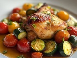 Explosion de Saveurs : Recette Facile de Poulet Émincé aux Courgettes et Tomates Cerises