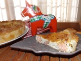 Facile : Tarte terre-mer savoureuse au saumon et chèvre