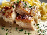 Pâtes Poulet Crémeuses : Recette Facile et Savoureuse