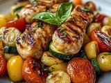 Saucisses Poulet Courgettes : Recette Savoureuse et Facile à Préparer