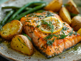 Saumon au four citron et aneth : Recette facile et savoureuse