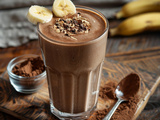 Smoothie Banane Chocolat Facile et Savoureux