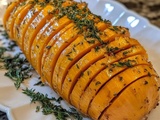 Transformez Votre Dîner avec cette Recette Éblouissante de Courge Butternut Hasselback Rôtie