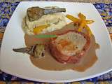 Grenadin de veau, panisse, poivron, artichaut, sauce à l'anchois