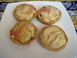 Tartelette à la crème au baileys et pêches