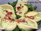 Conchiglionis farcis au pesto de pistaches