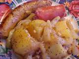 Délicieux mijoté de saucisses au fenouil et aux pommes de terre