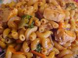 Macaroni et poulet façon Lo Mein