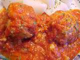 Polpettes (boulettes) de veau sauce tomate