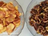 Chips de pomme de terre et courgettes, sans gluten