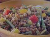 Salade de lentilles chaudes ou froides au vinaigre balsamique