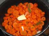 Etuvée de carottes à la moutarde parfumée à l'estragon