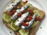 Tartine aux sardines